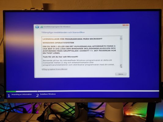 Installera Windows